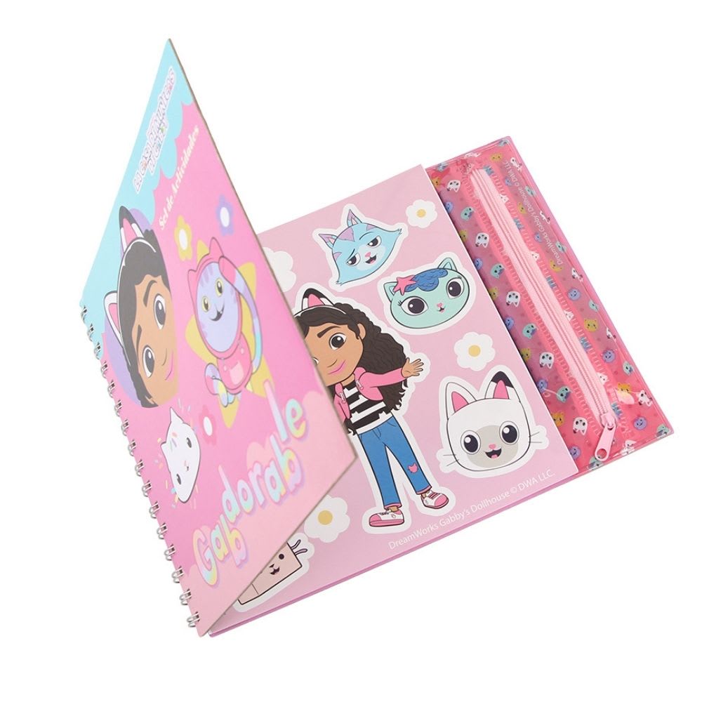 Cuaderno Set para Colorear Anillado Artesco Gabby Dollhouse2