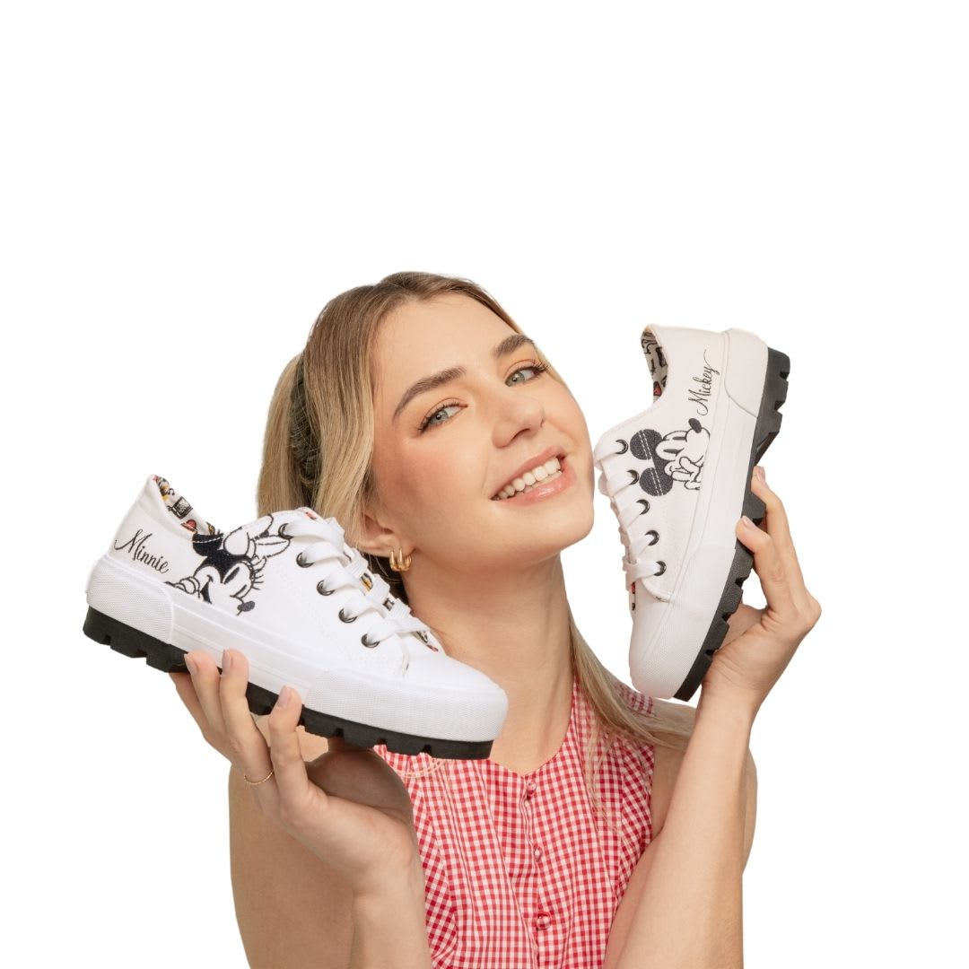 Zapatillas Urbanas Mujer Mickey Mouse Blanco6