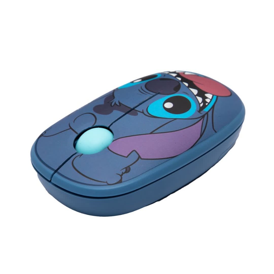 Pack Mini Mochila Stitch Celeste + Mouse Inalambrico Stitch Disney4