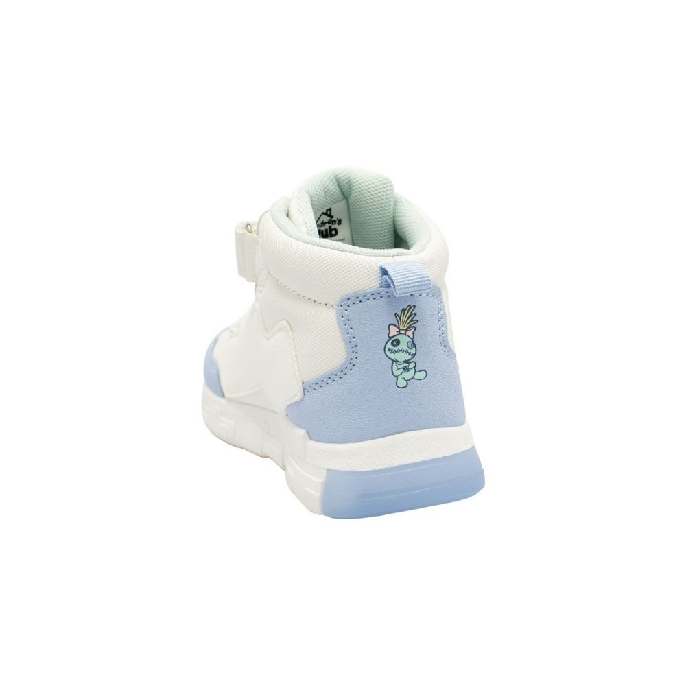 Zapatillas Niña Botin Stitch Blanco Azul con Luces5