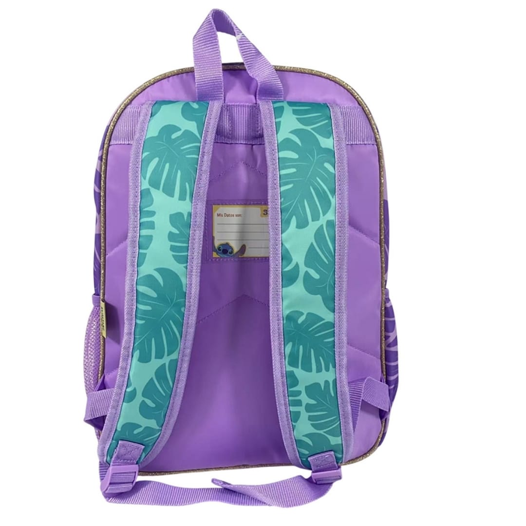 Pack Escolar Mochila Stitch Verde Oficio3