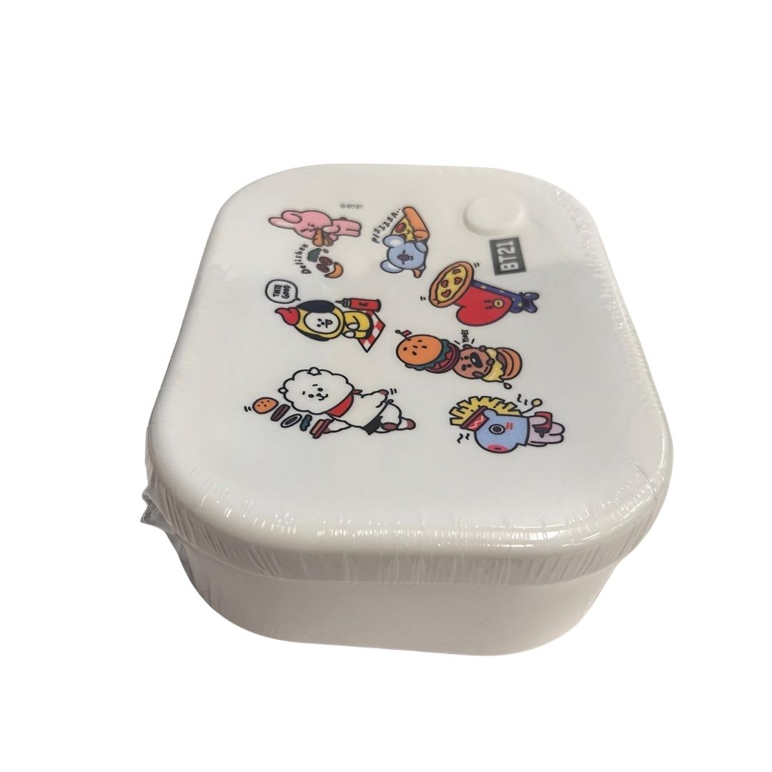 Tupper BT21 Silicona Personajes Completos Line Friends KPop Kawaii 770 ML2