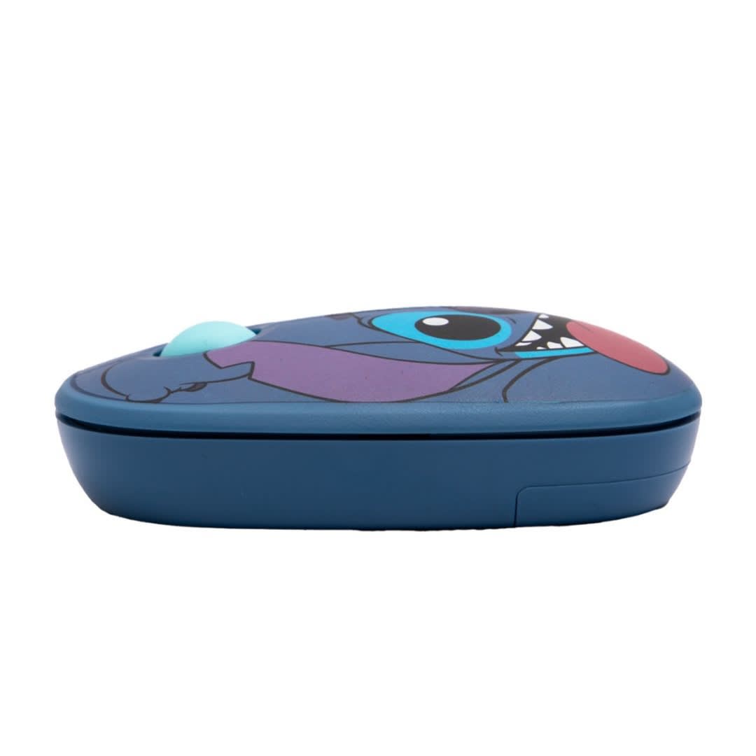 Pack Mini Mochila Stitch Celeste + Mouse Inalambrico Stitch Disney5