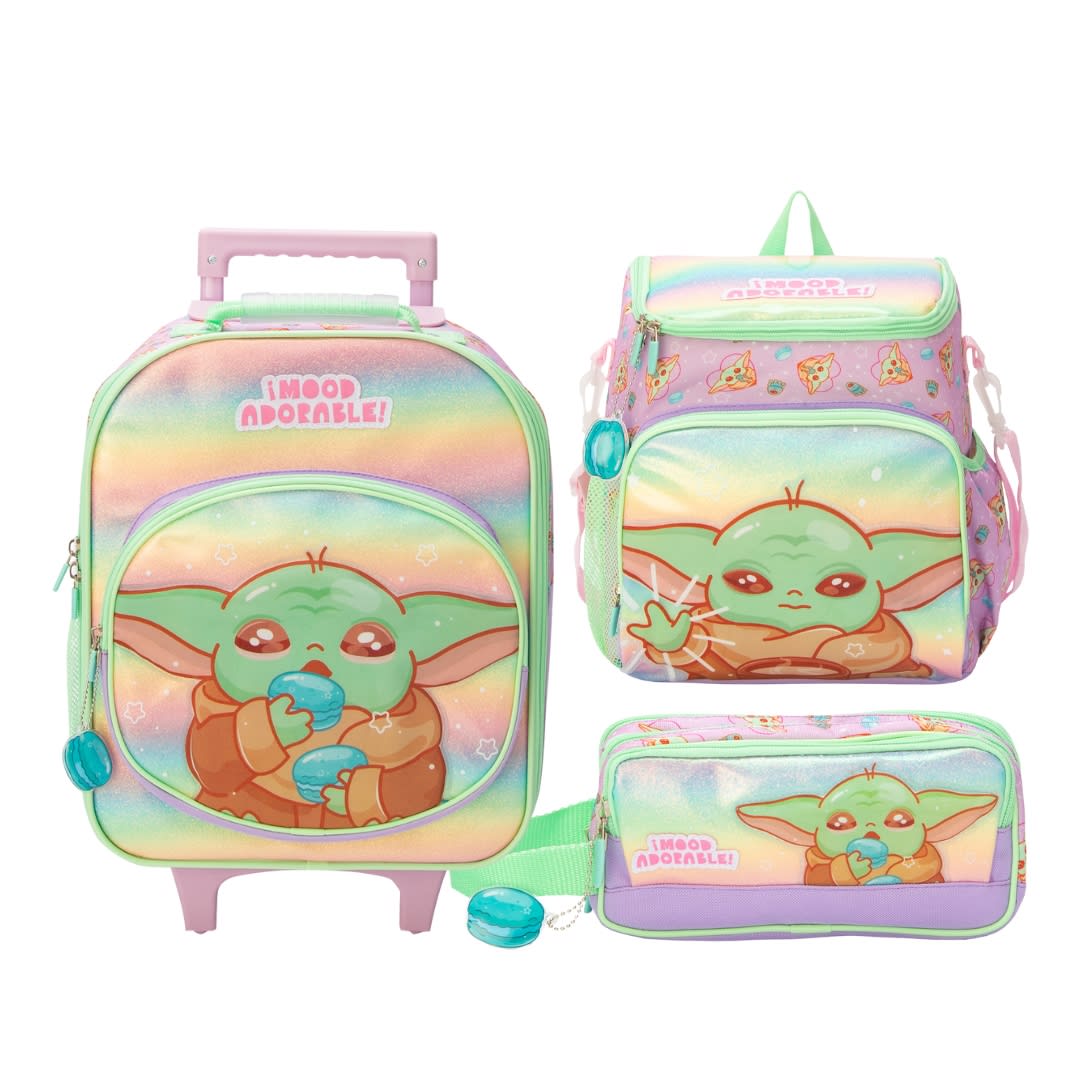 Pack Escolar Maleta Baby Yoda Star Wars Niña Nido 0