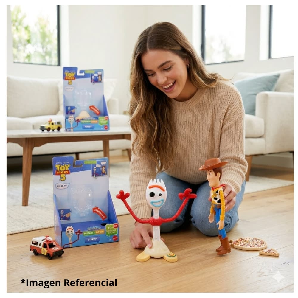 Juguete Forky Toy Story 5 Articulable Mattel Frases y Sonidos4