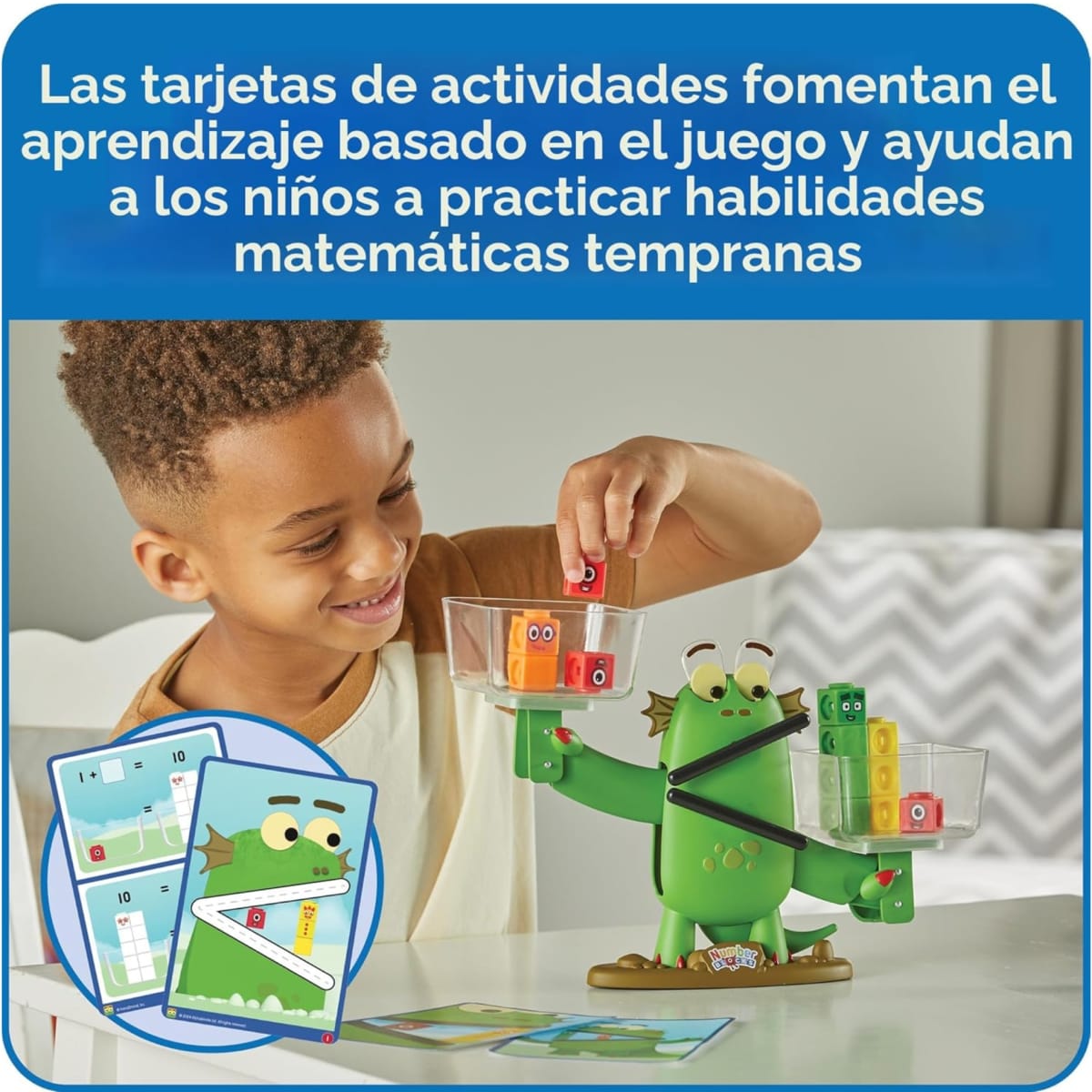 Numberblocks Set Balanza Blockzee para Aprender a Contar Juguete Educativo Number Blocks3