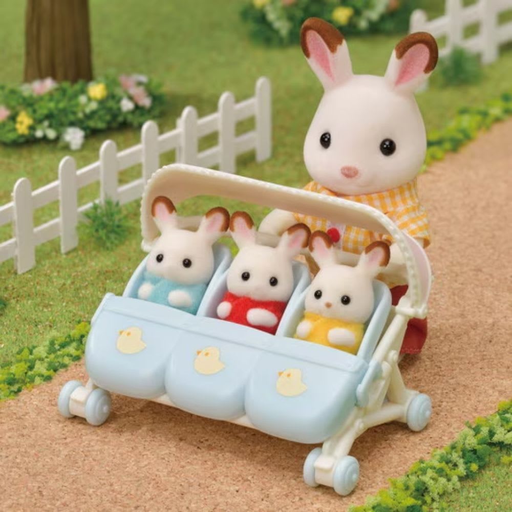 Juguete Sylvanian Ternurines Carrito de Trillizos5