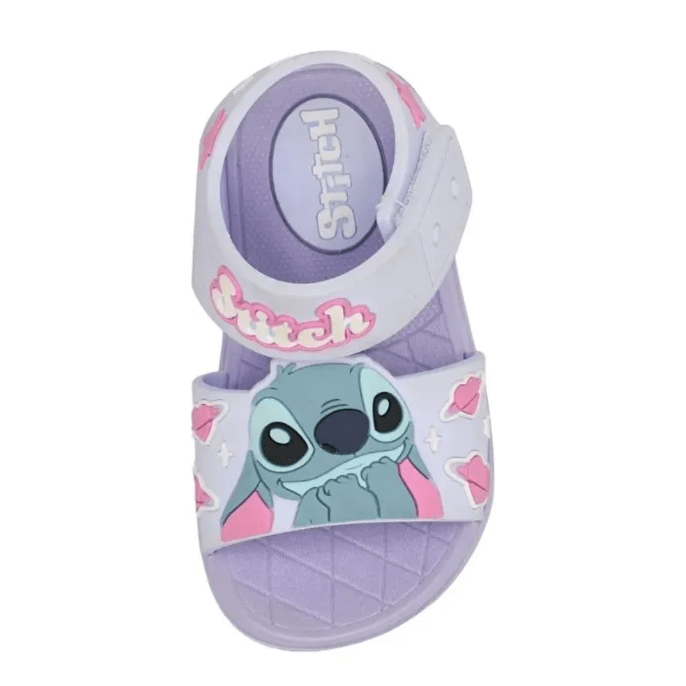 Sandalias Niña Playera Stitch Lila3