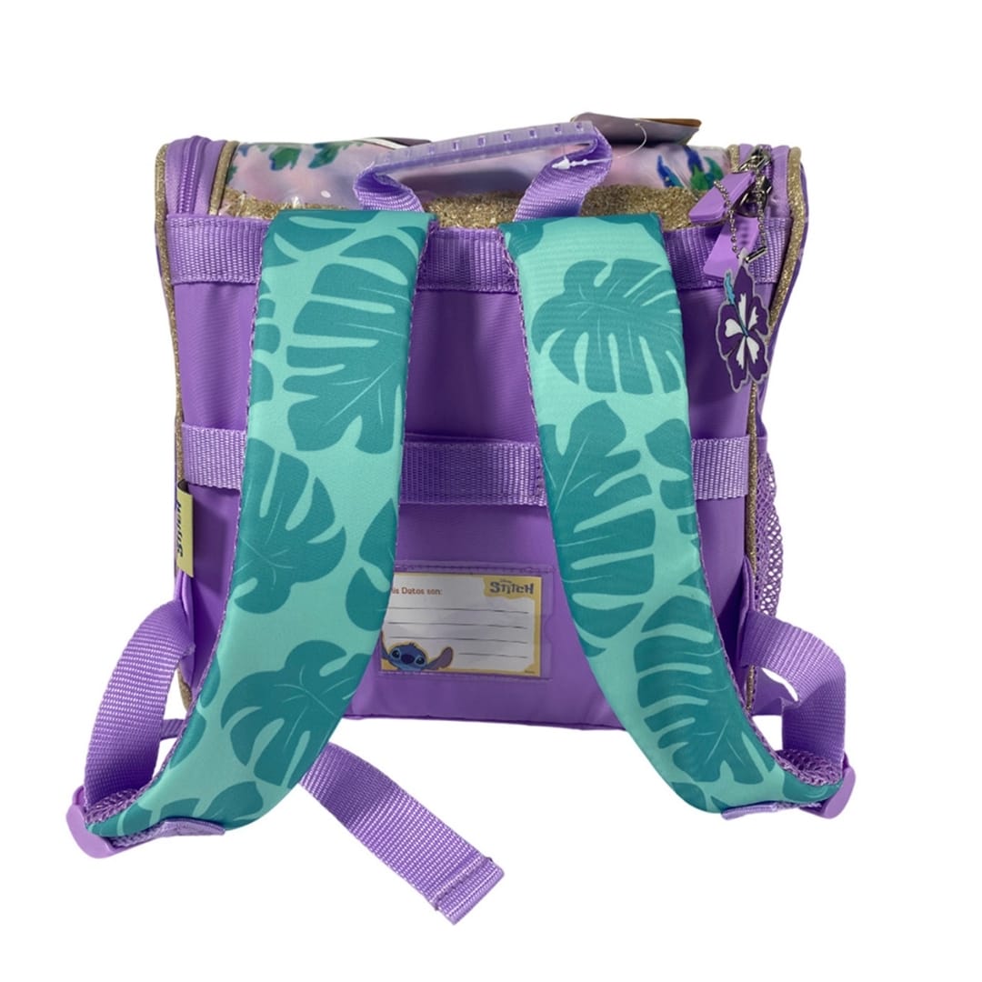 Pack Escolar Mochila Stitch Verde Oficio5