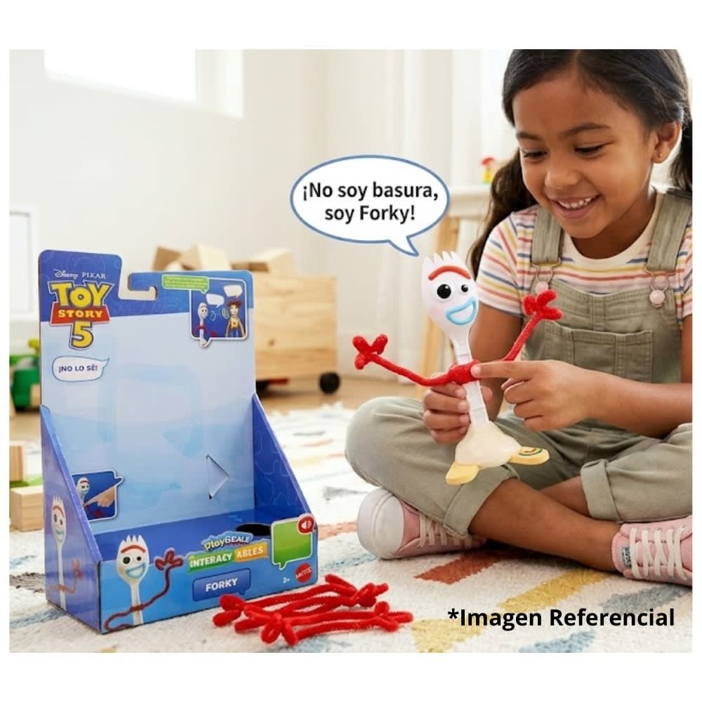 Juguete Forky Toy Story 5 Articulable Mattel Frases y Sonidos5