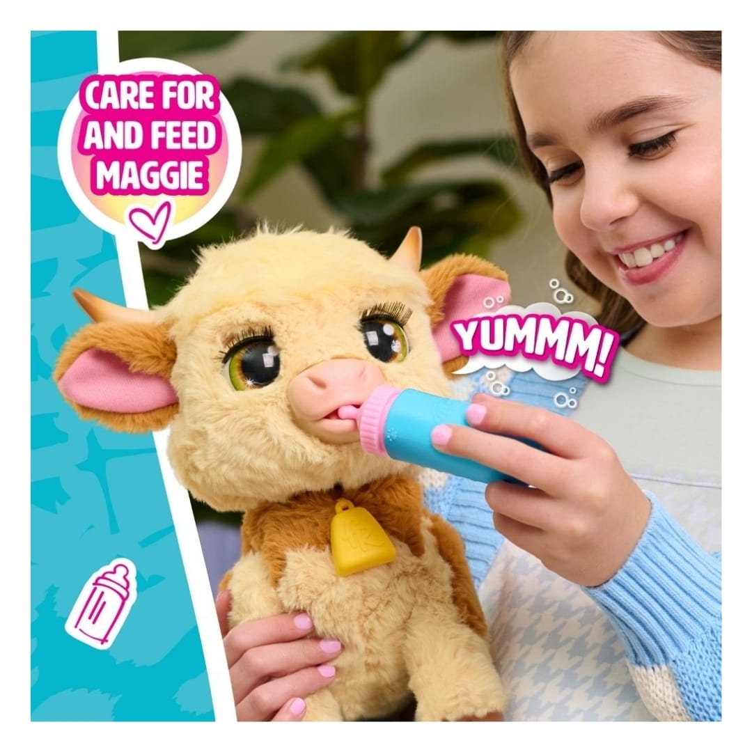 Peluche Interactivo Juguete Furreal Maggy Vaquita con sonidos y movimiento 33 cm6