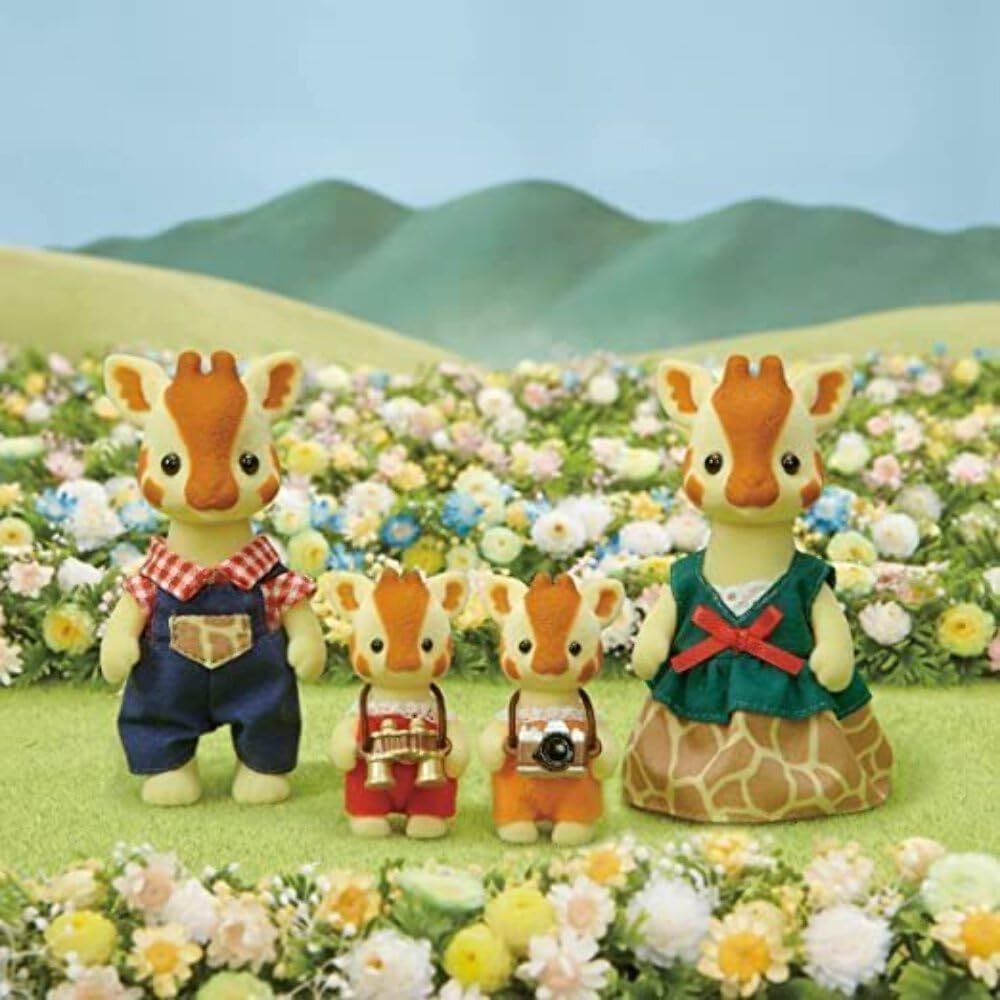 Juguete Sylvanian Ternurines Familia Jirafa4