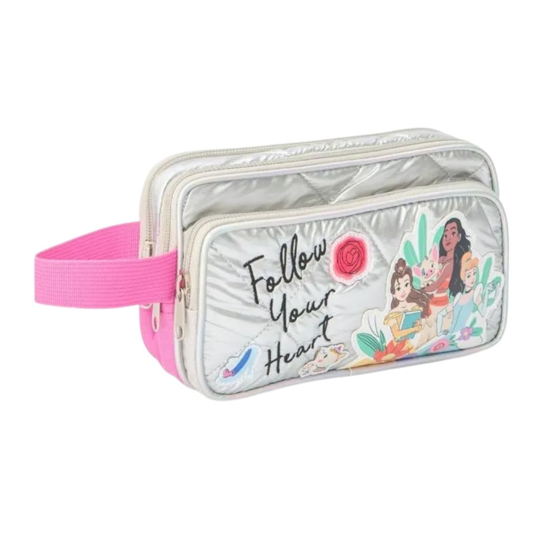 Disney Princesas Cartuchera Plateada2