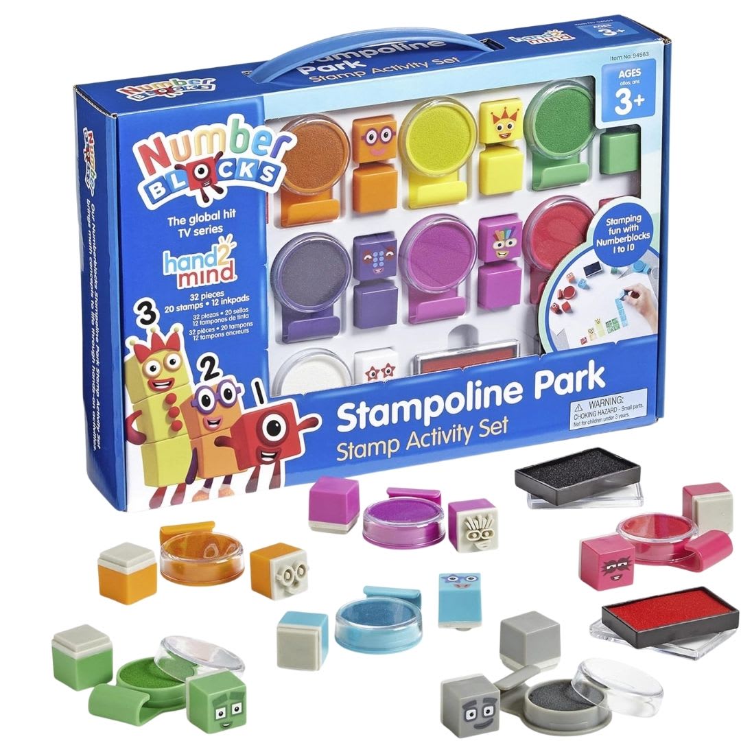 Number Blocks Conjunto de actividades de Sellos 0