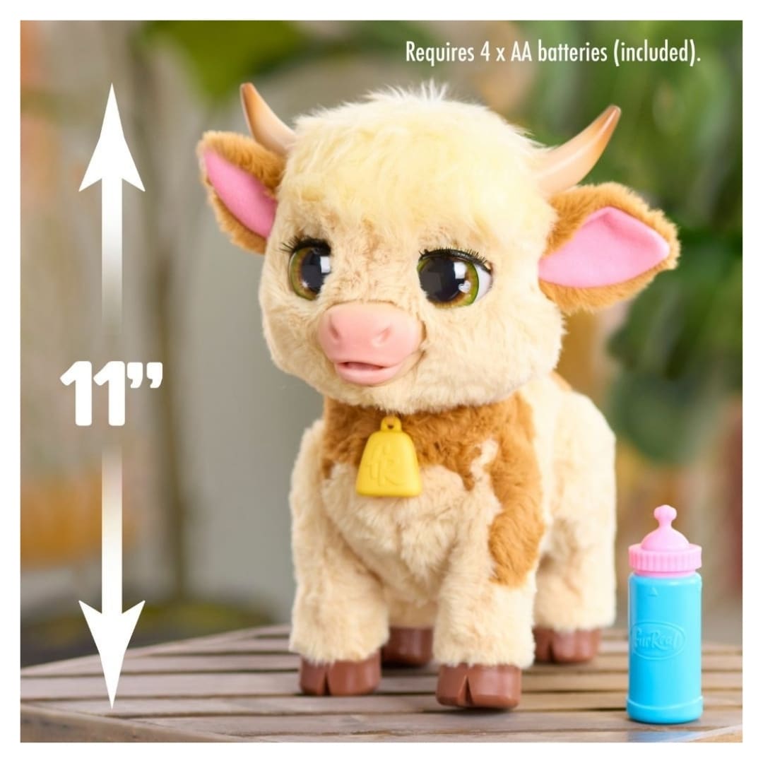 Peluche Interactivo Juguete Furreal Maggy Vaquita con sonidos y movimiento 33 cm7