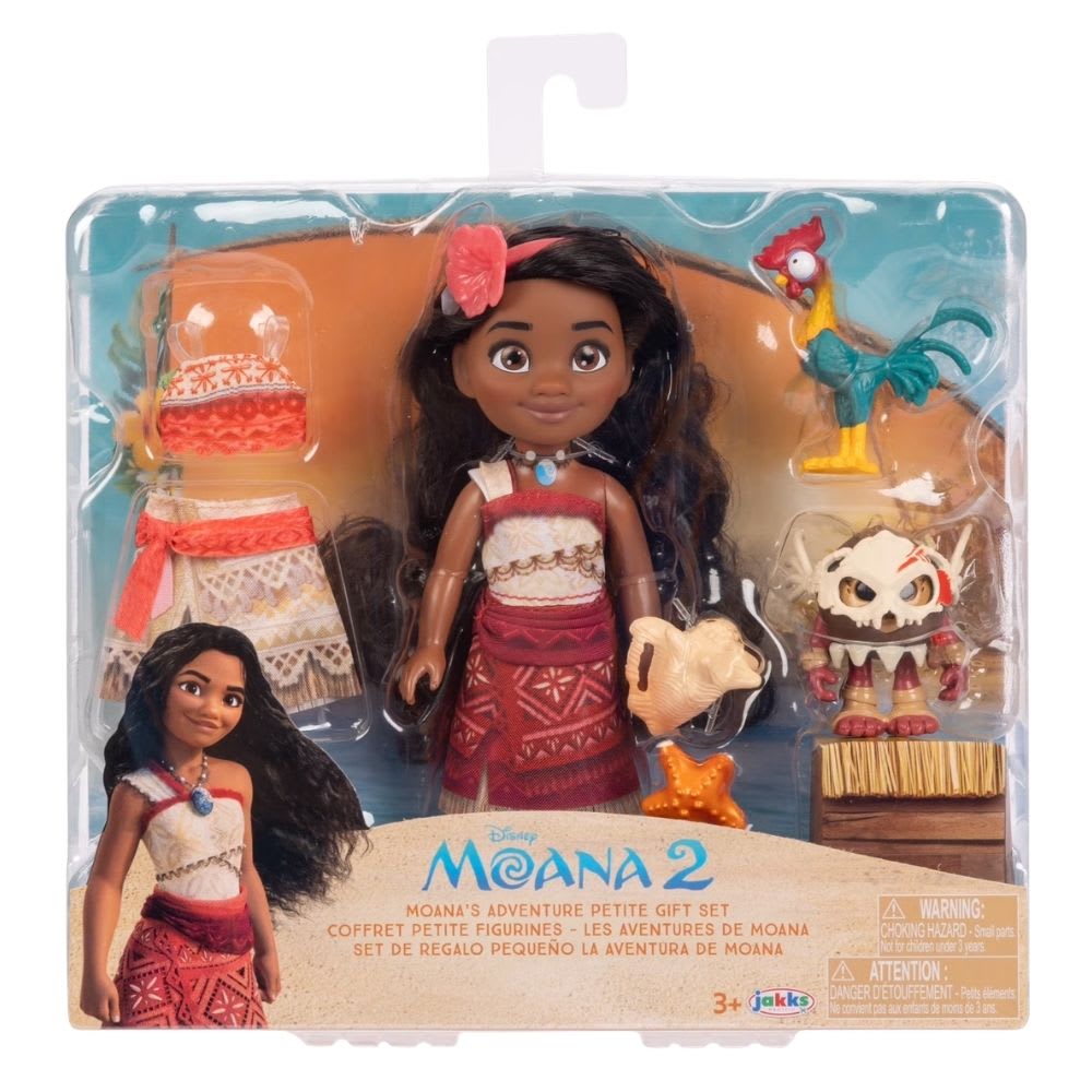 Playset Muñeca Moana 2 HeiHei y Kotu Con Accesorios5