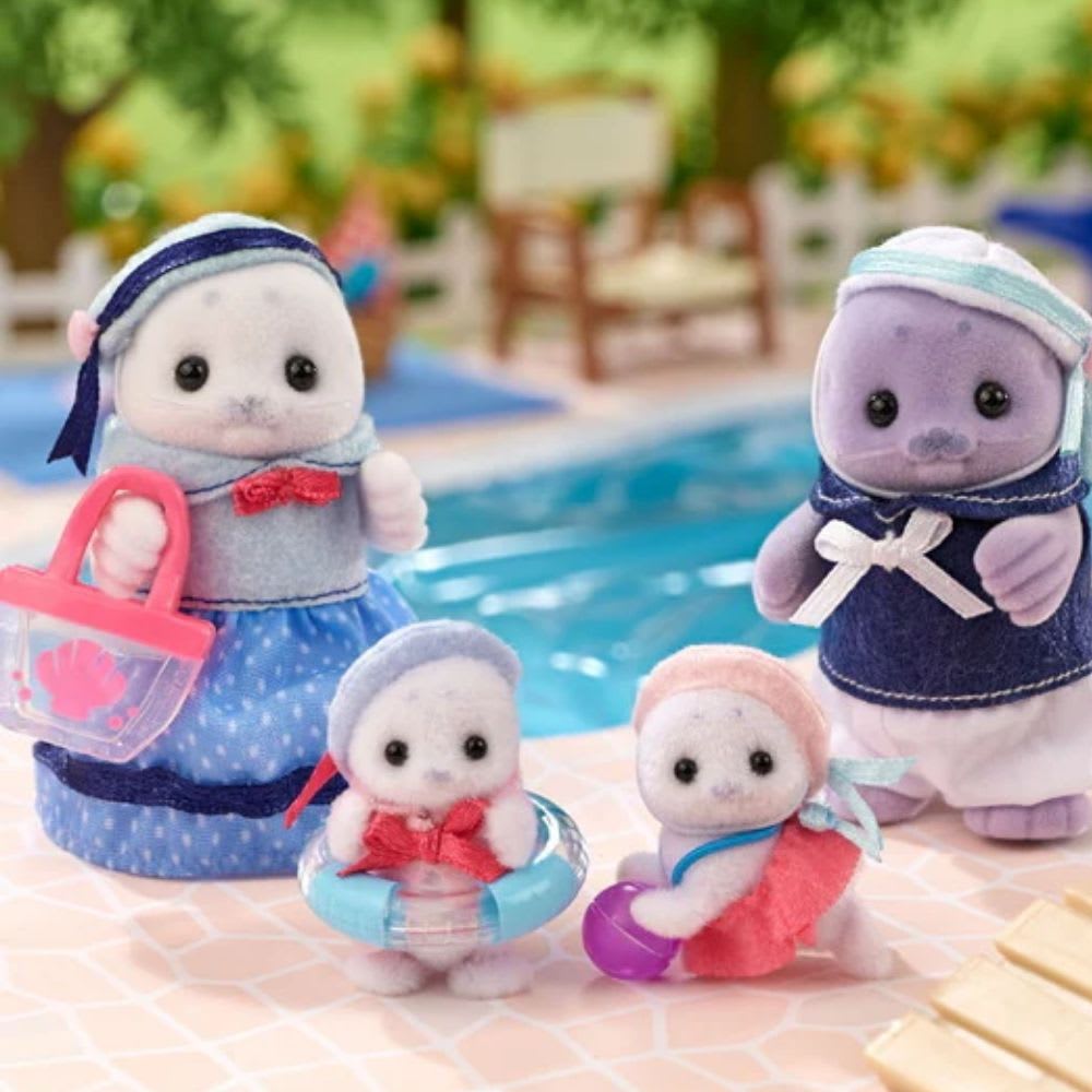 Juguete Sylvanian Ternurines Familia Foca5