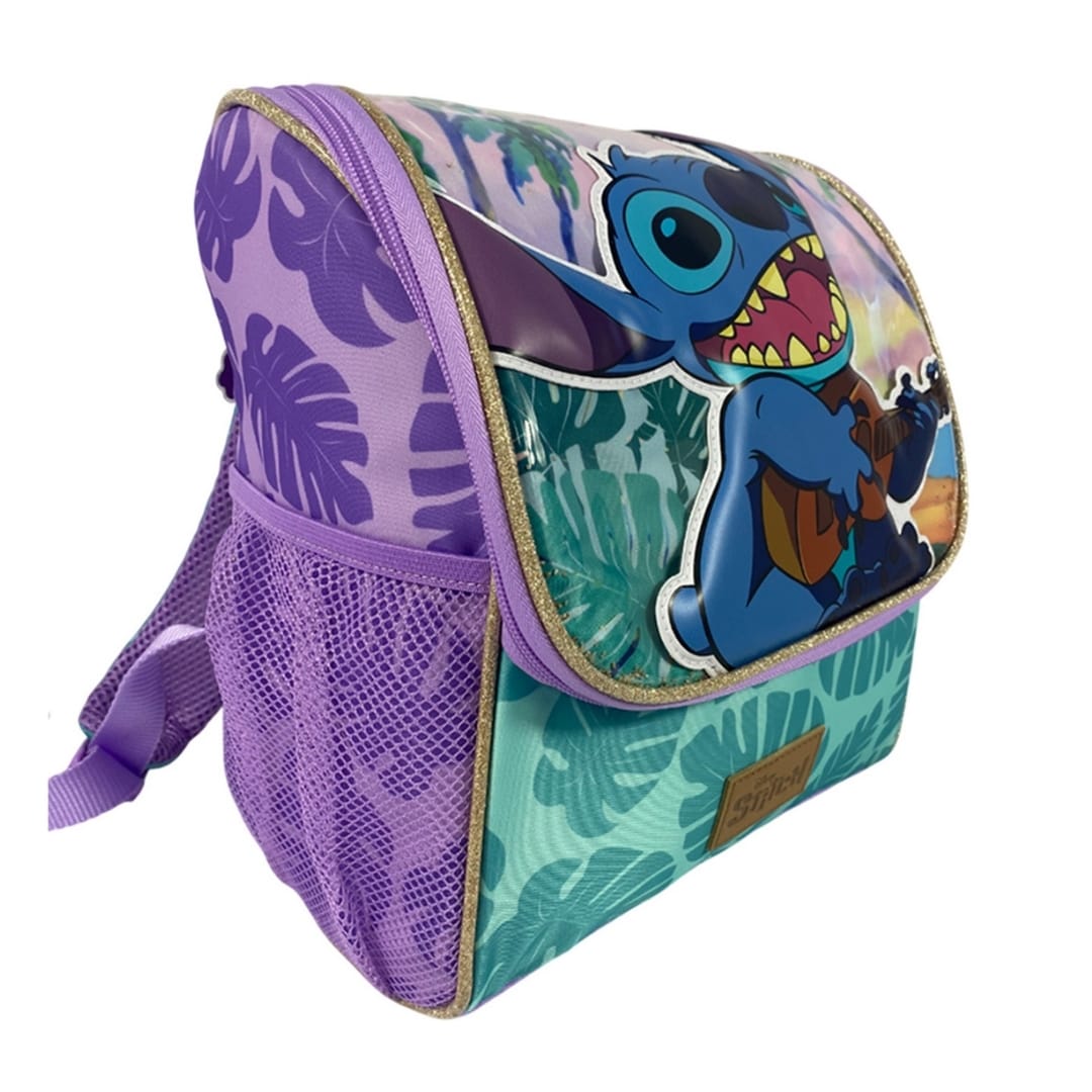 Pack Escolar Mochila Stitch Verde Oficio4