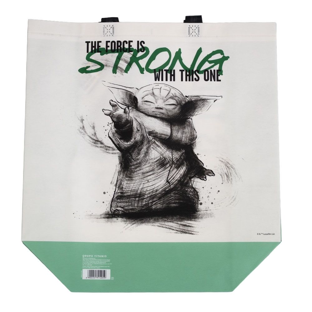 Bolsa Reutilizable Mandalorian y Grogu Baby Yoda 39 x 44 x 18 cm2