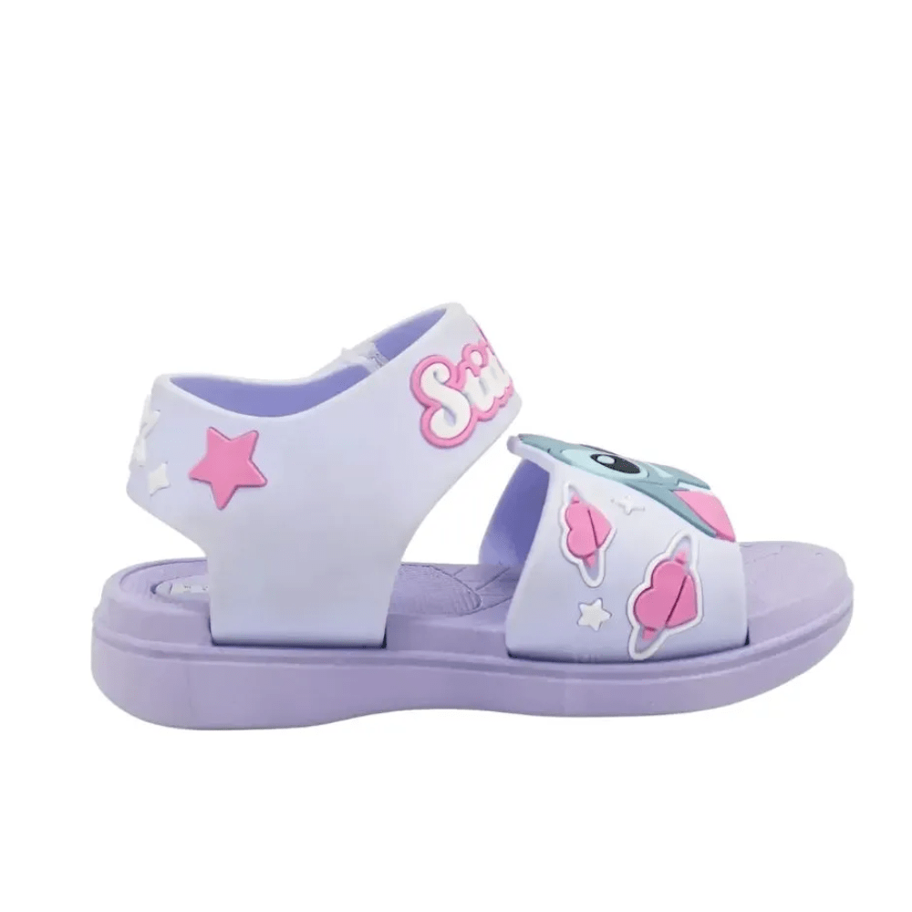 Sandalias Niña Playera Stitch Lila2
