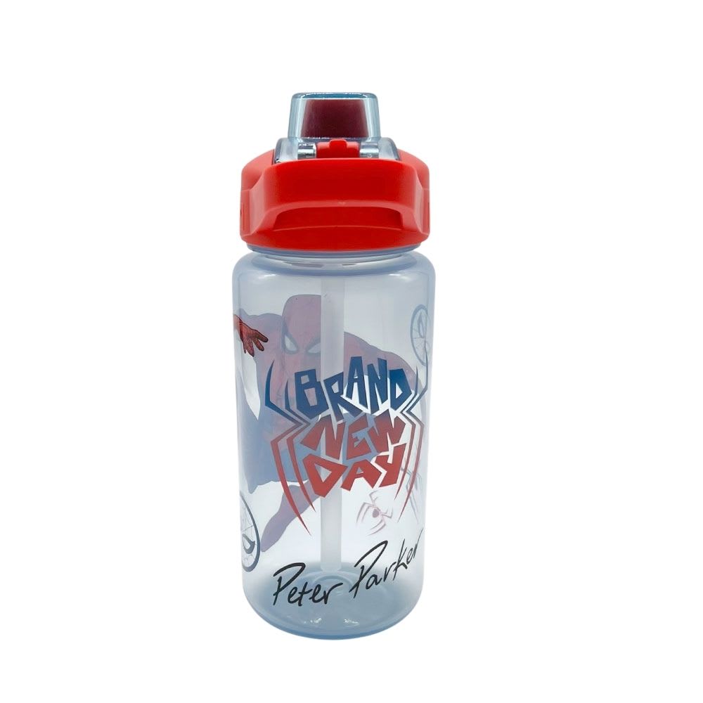 Botella Tomatodo Spiderman Brand New Day Tapa con Boton Cañita Keep 650 ML4