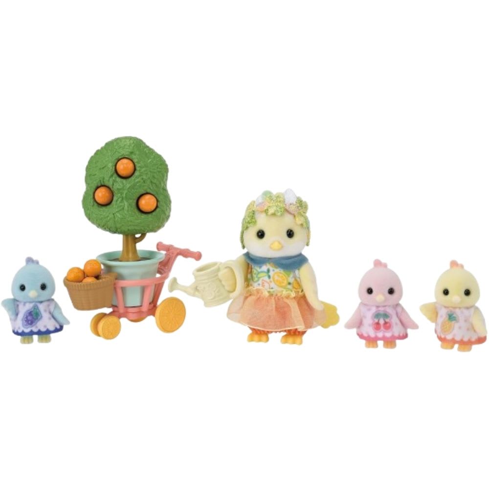 Juguete Sylvanian Ternurines Familia Pajaro Citrico3