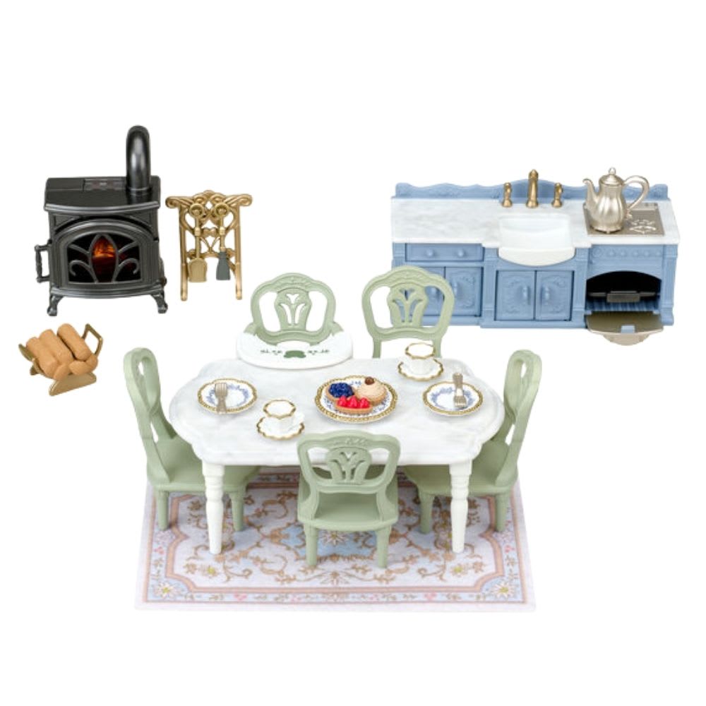 Juguete Sylvanian Ternurines Set Comedor Elegante Red Roof Riverside Manor3