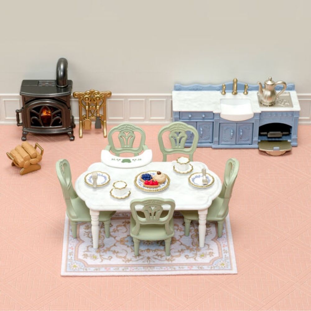 Juguete Sylvanian Ternurines Set Comedor Elegante Red Roof Riverside Manor4