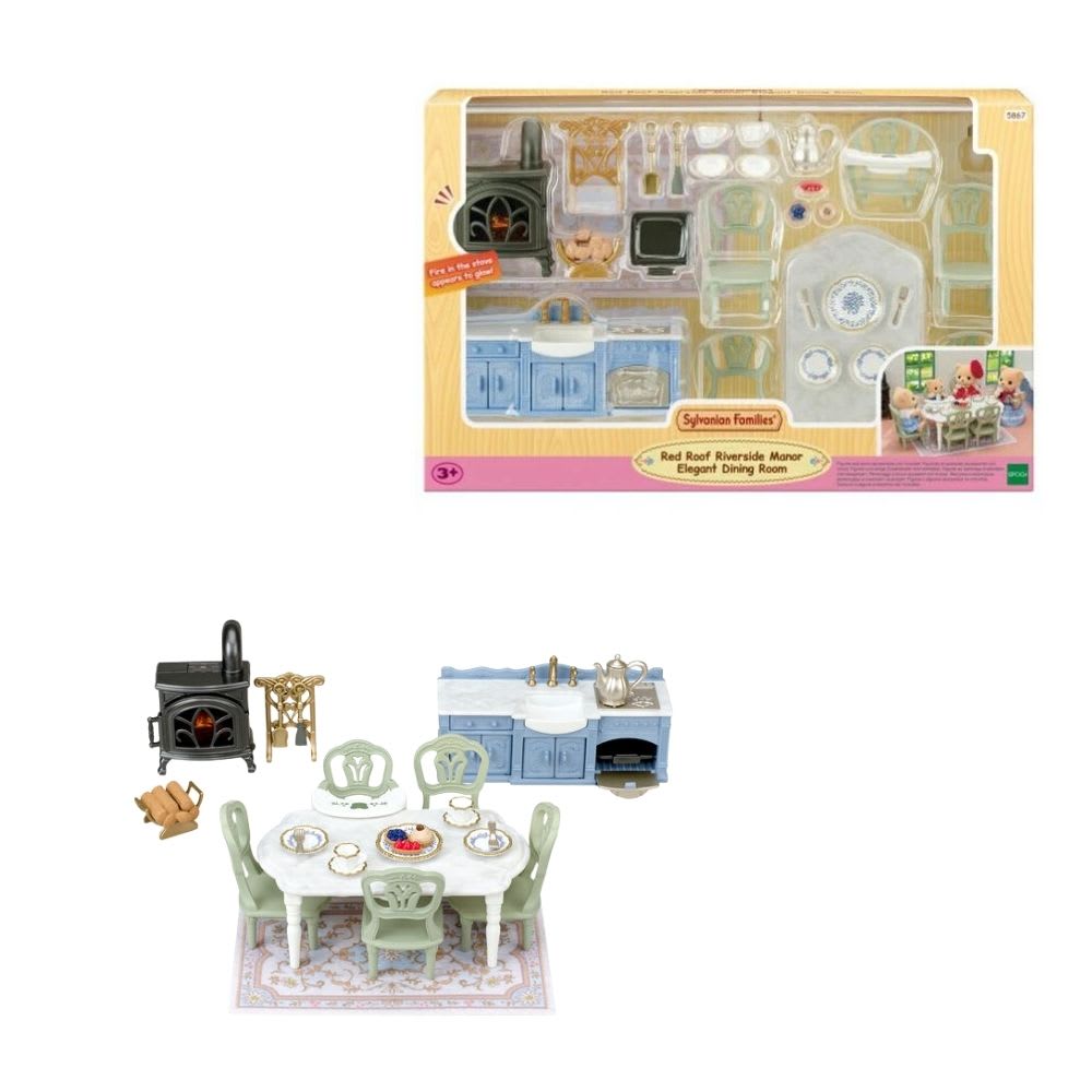Juguete Sylvanian Ternurines Set Comedor Elegante Red Roof Riverside Manor2