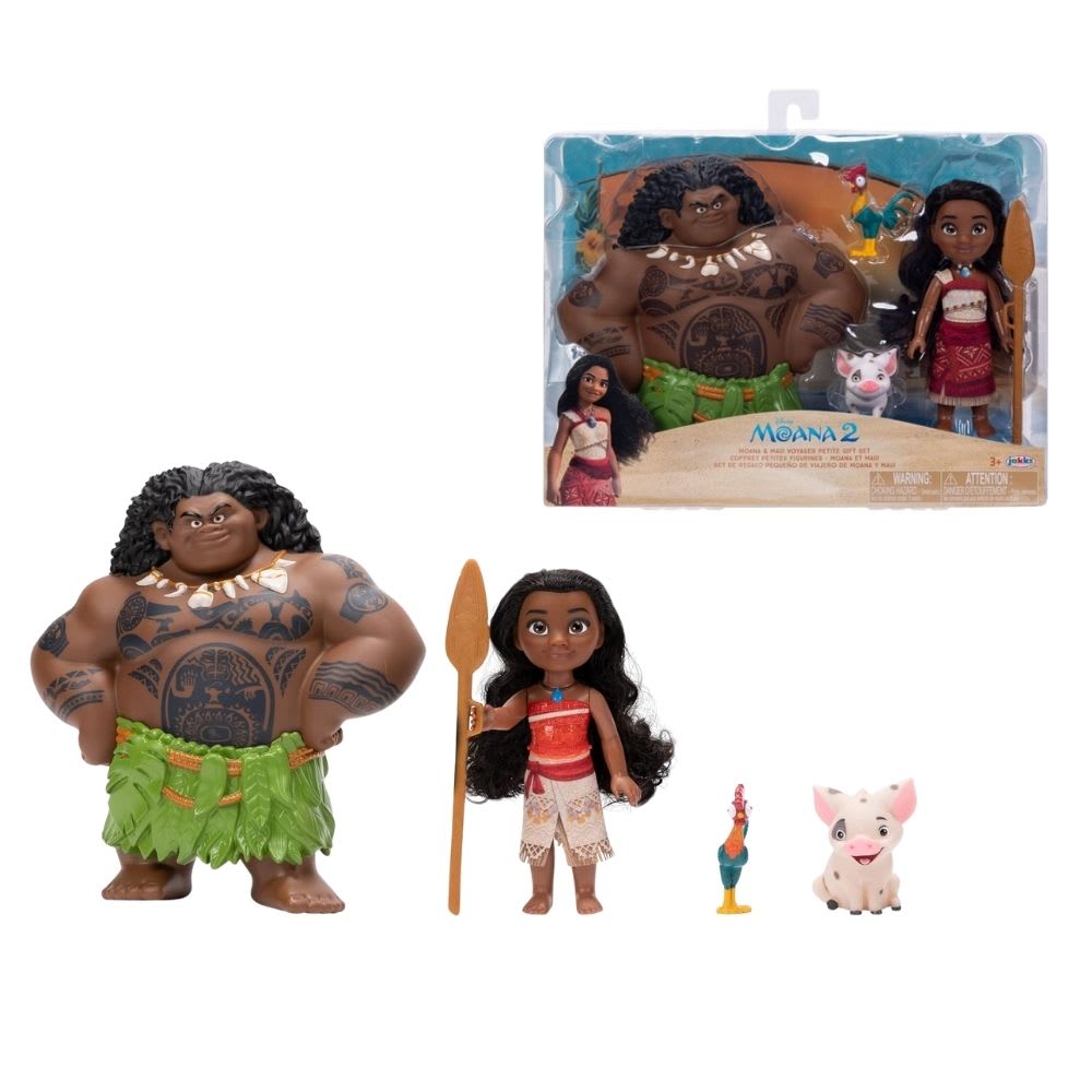 Playset Muñeca Moana 2 Maui HeiHei y Pua 0