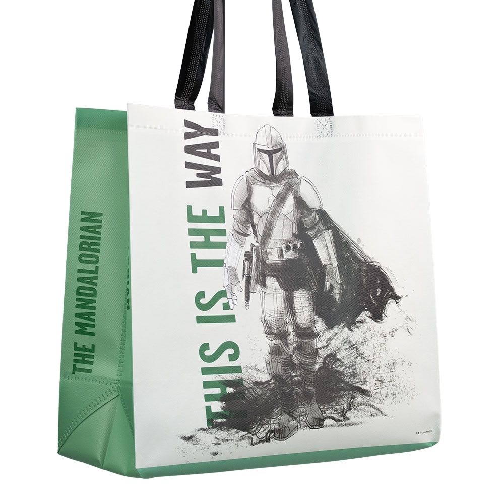 Bolsa Reutilizable Mandalorian y Grogu Baby Yoda 39 x 44 x 18 cm3