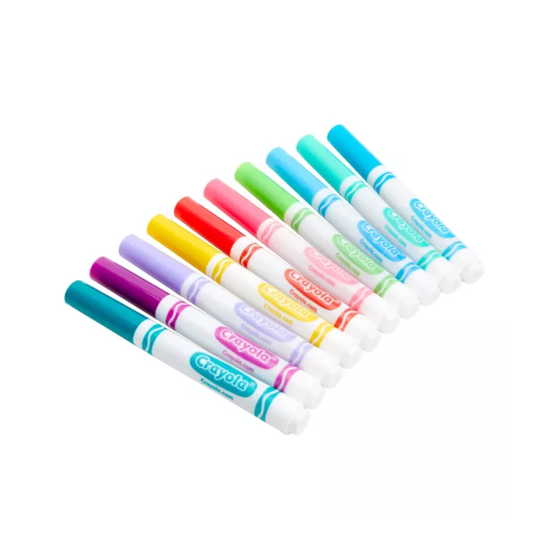 Caja de Plumones Gruesos Crayola 10 Colores Brillantes2