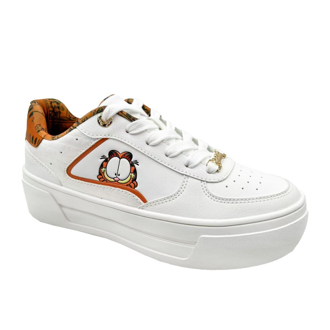 Zapatillas Mujer Garfield Casual Blanco3