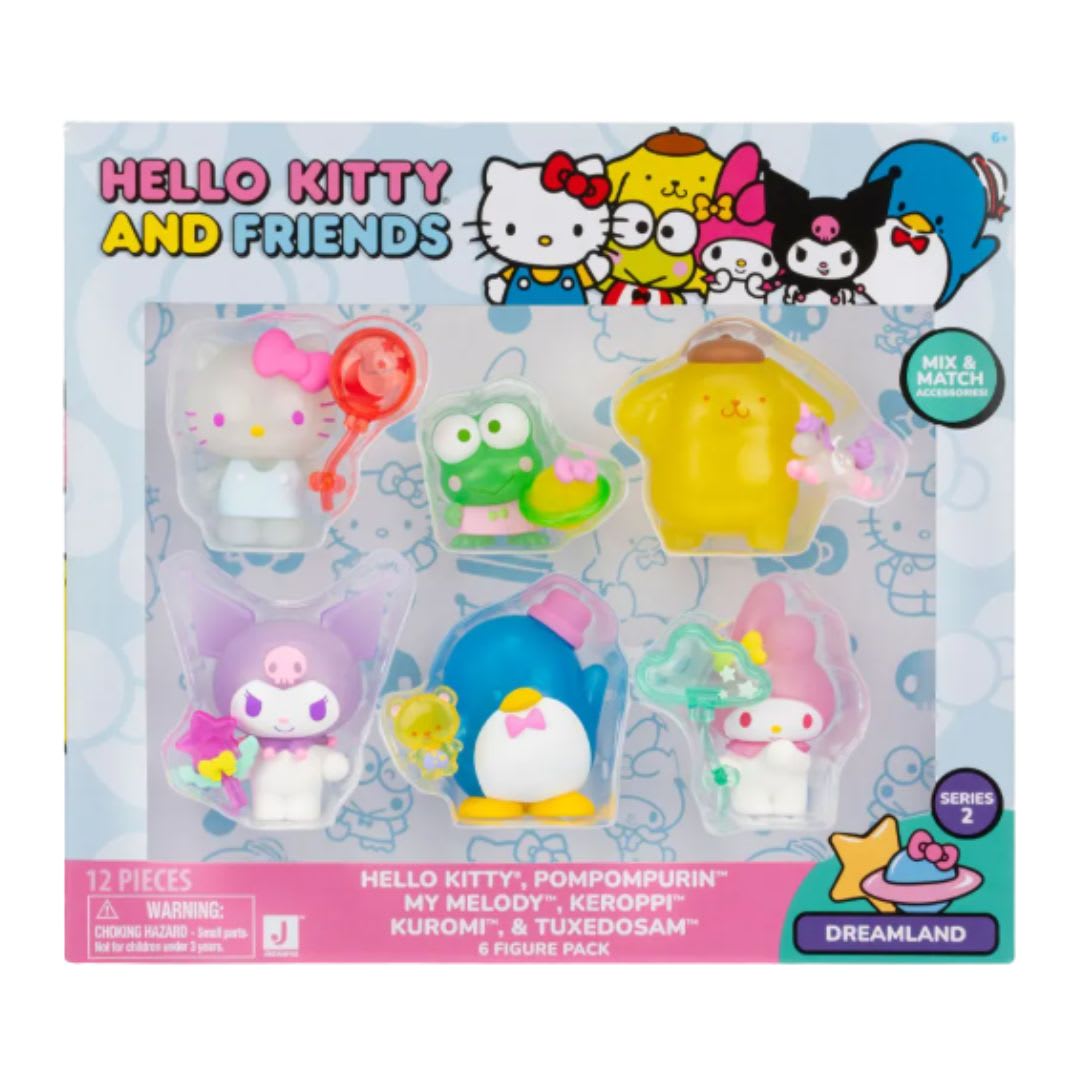 Pack x 6 figuras Hello Kitty y Sus Amigos6