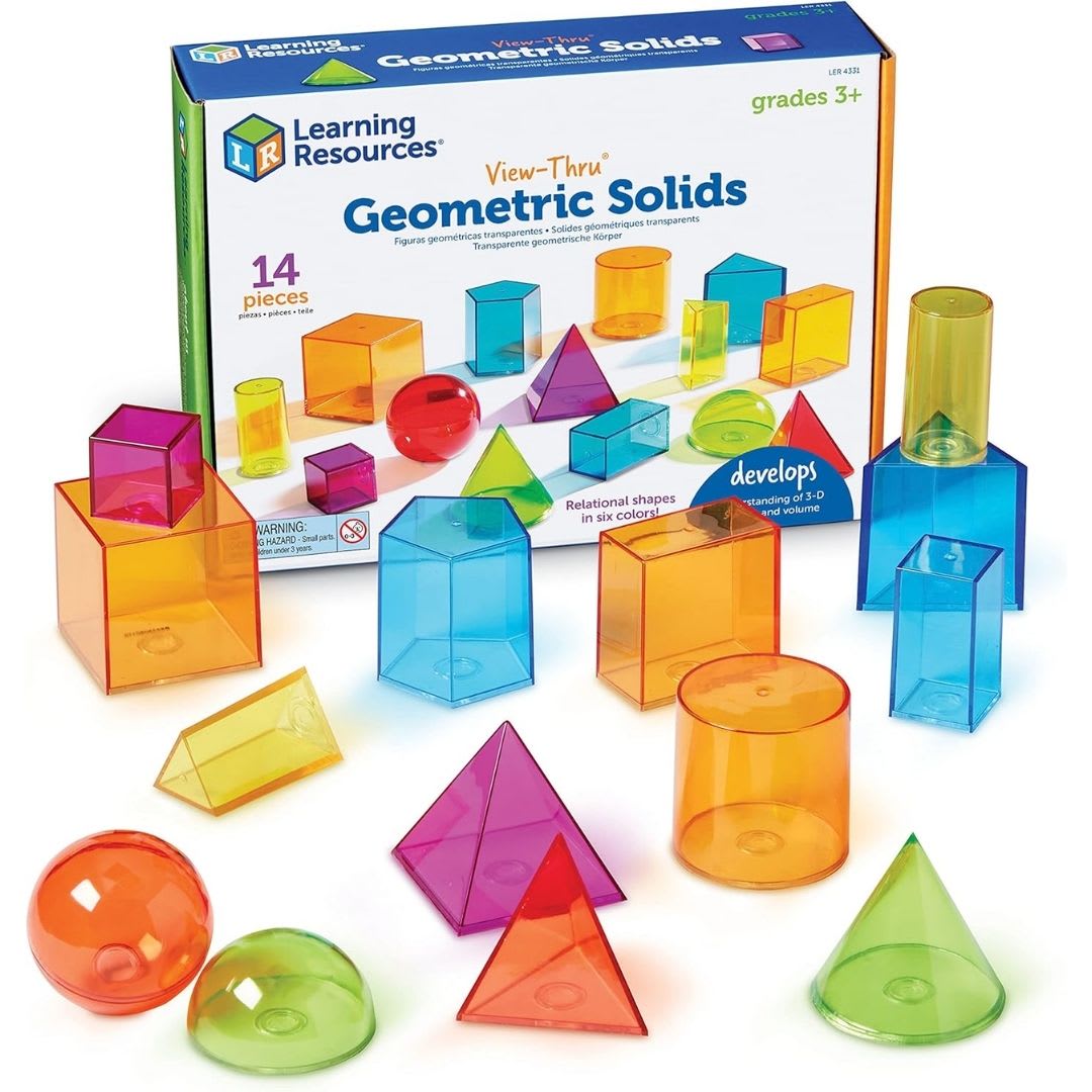Set de Figuras Geometricas Traslucidas Learning Resources 0