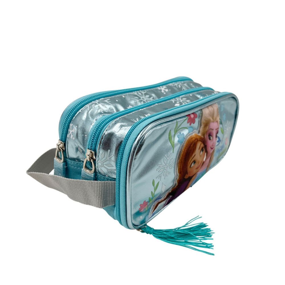Cartuchera Escolar Frozen Celeste2