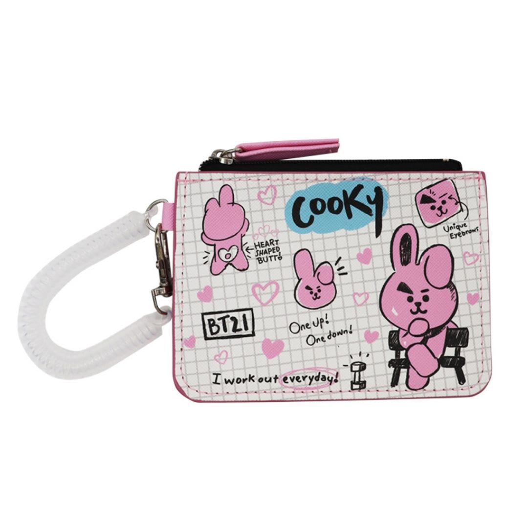 Tarjetero BT21 Cooky Line Friends Diseño KPop Kawaii 12x8.5 cm 0