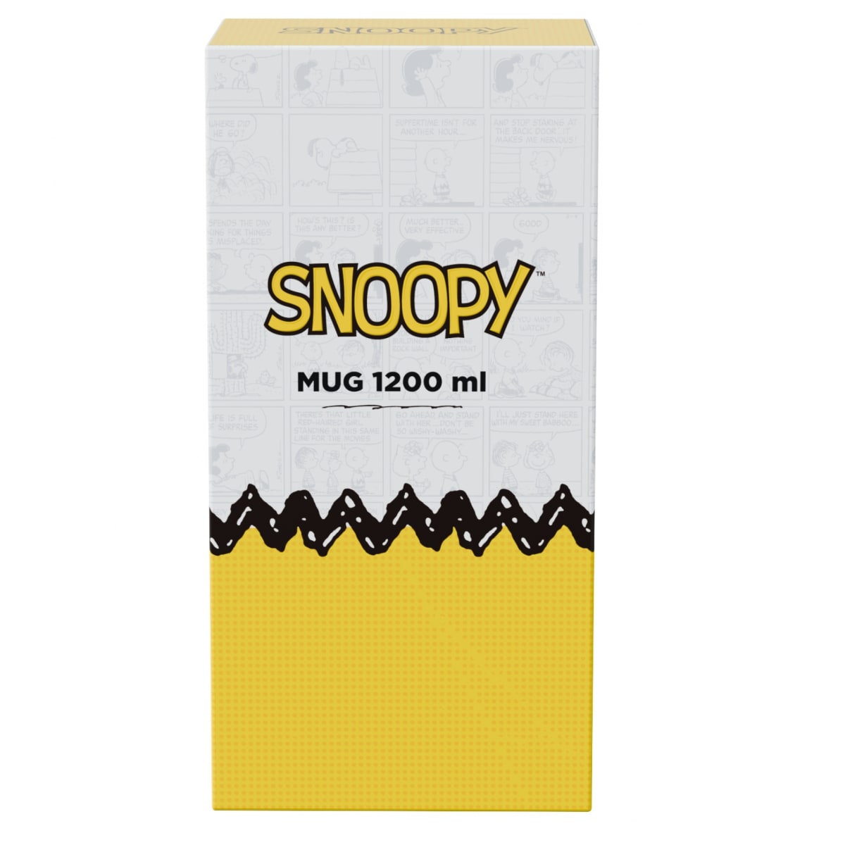 Mug termo Snoopy con asa Kawaii Chibi 1200 ml rosado5