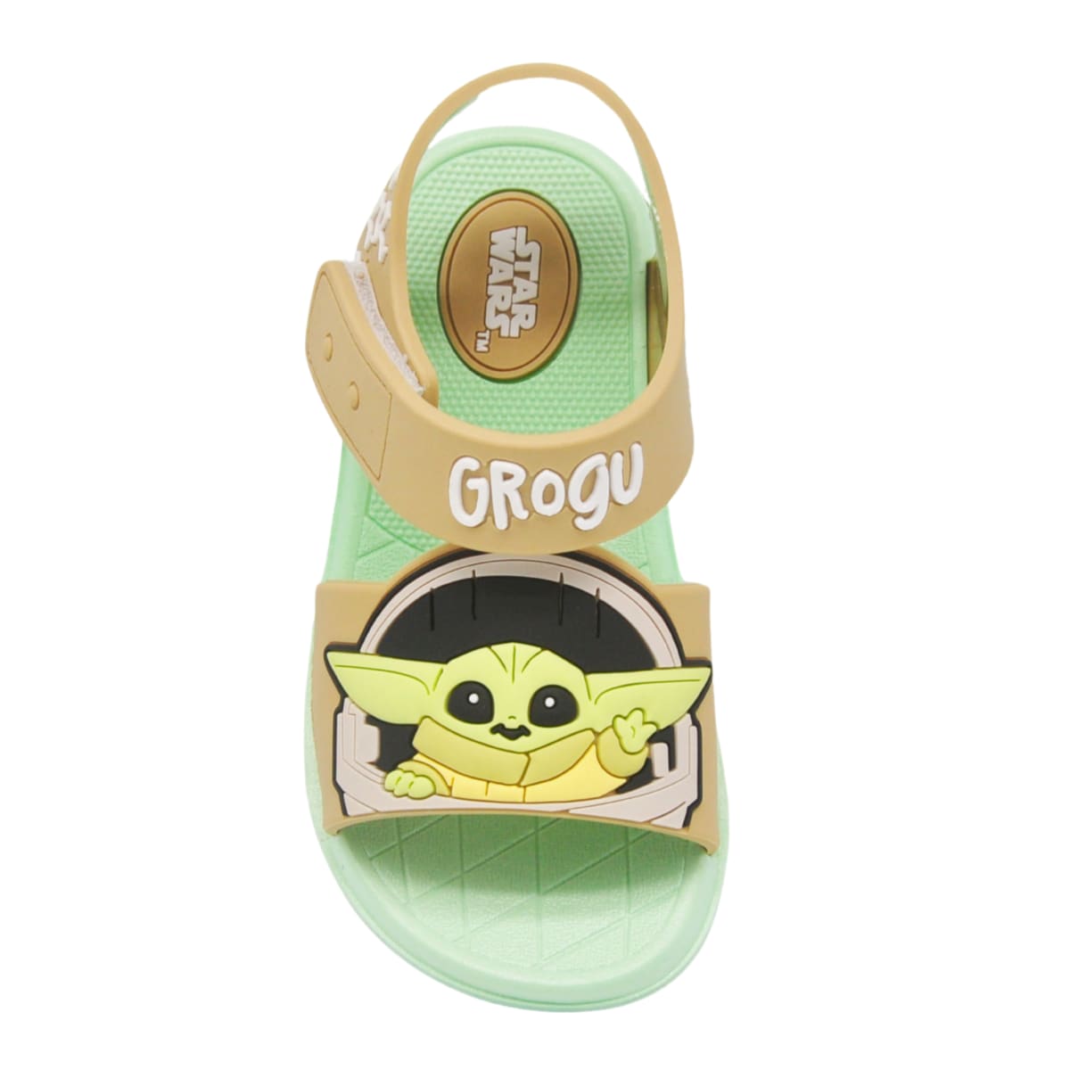 Sandalias Niño Playera Baby Yoda Star Wars Verde2