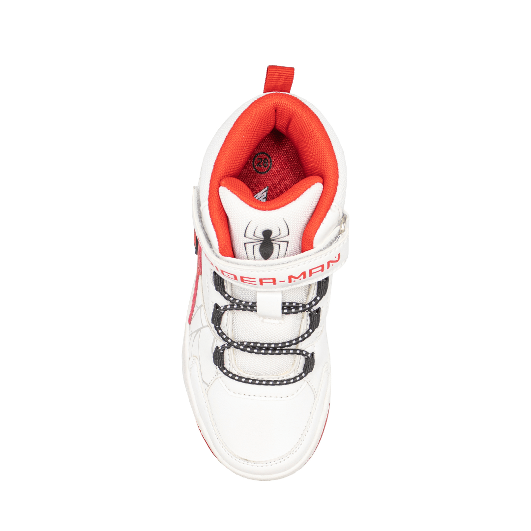 Zapatillas Spiderman Botin Blanco niño2