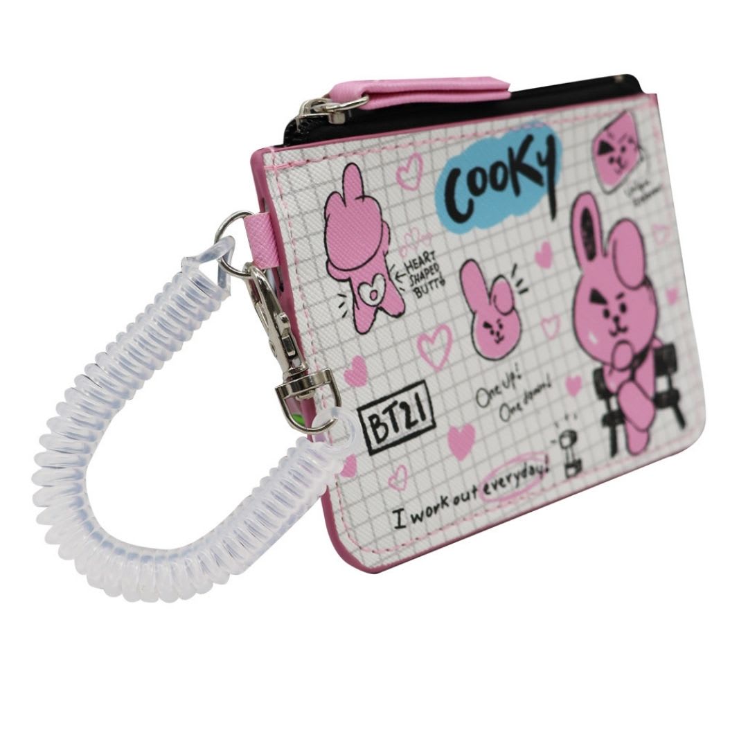 Tarjetero BT21 Cooky Line Friends Diseño KPop Kawaii 12x8.5 cm2