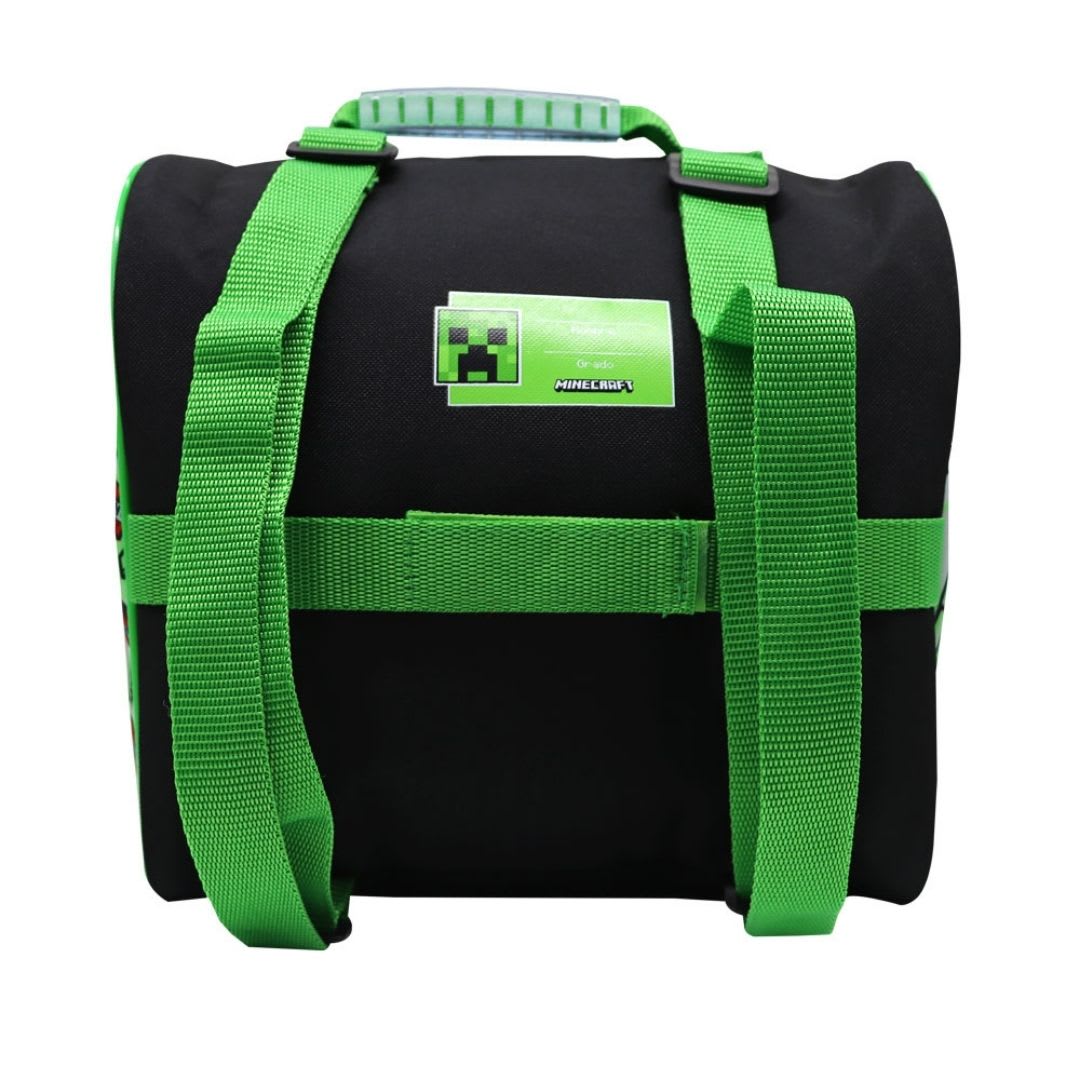 Pack Escolar Mochila Minecraft Creeper Oficio5