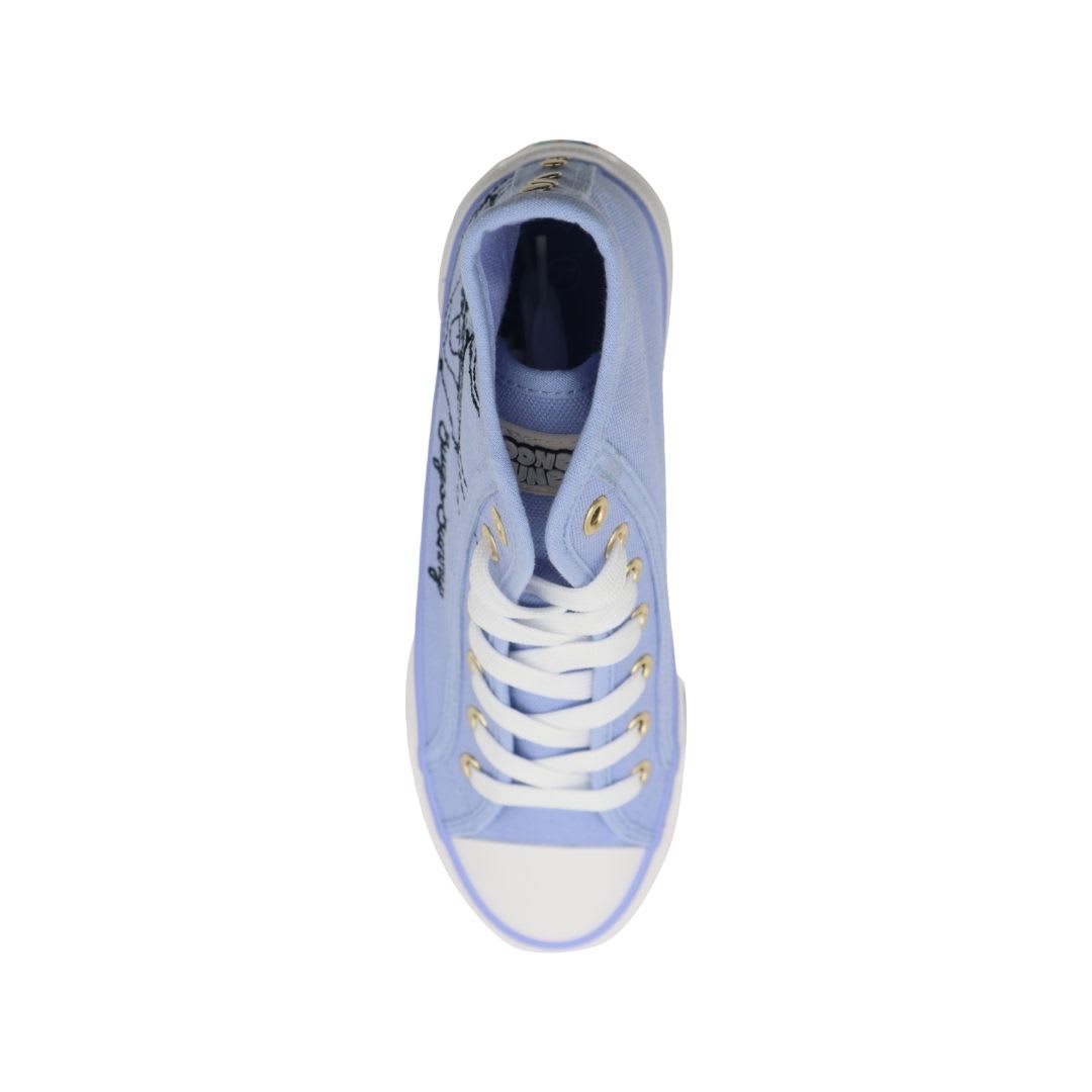 Zapatillas Botin Mujer Looney Tunes Casual Celeste4
