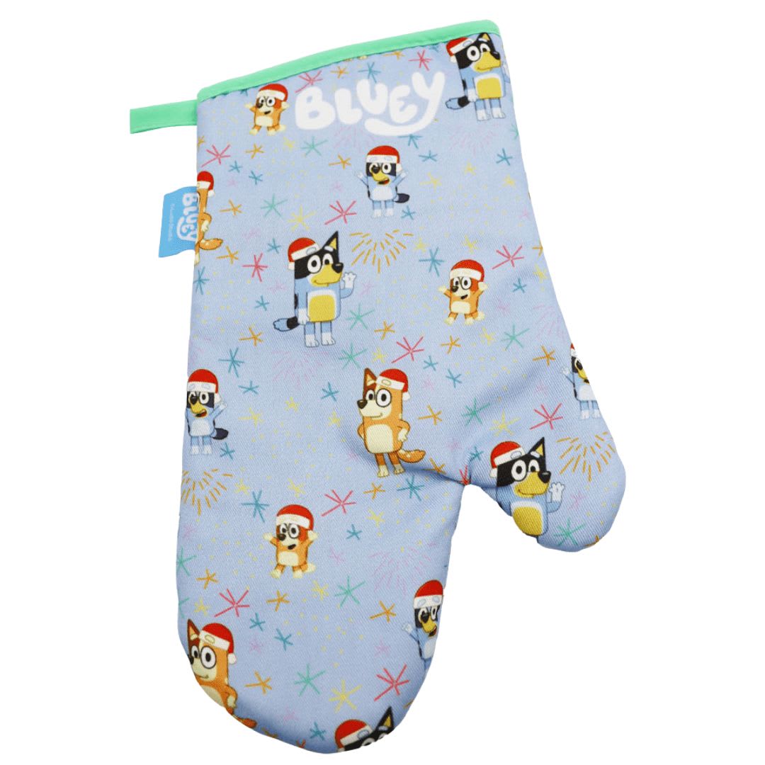 Pack Cocina Bluey Adulto y Niño con Guante y Toma Olla2