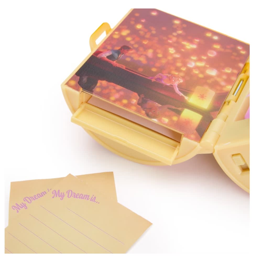 Farol Linterna Rapunzel Enredados con luz cuaderno y lapicero4