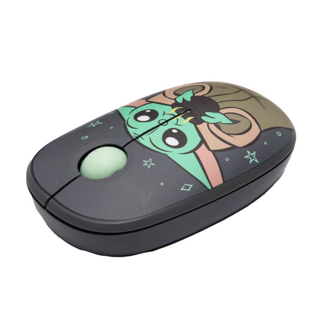 Pack Mini Mochila Juvenil Baby Yoda +  Mouse Inalambrico Star Wars Baby Yoda4