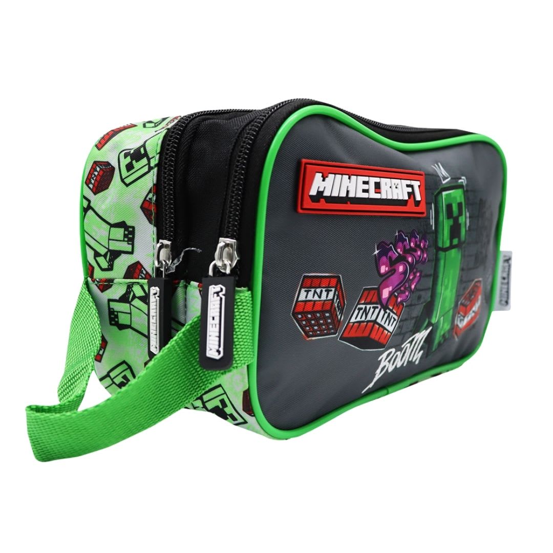 Pack Escolar Mochila Minecraft Creeper Oficio6