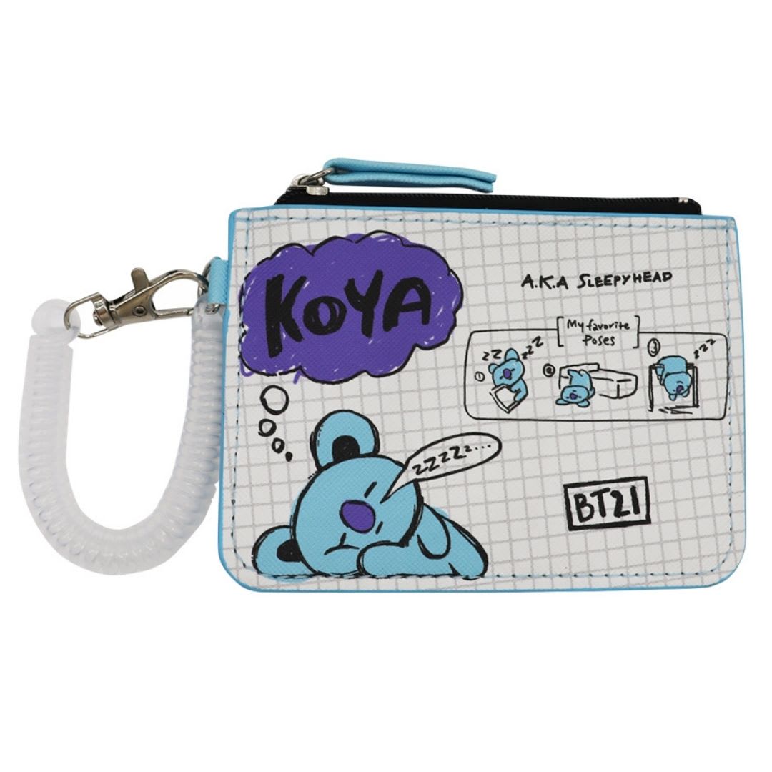 Tarjetero BT21 Koya Line Friends Diseño KPop Kawaii 12x8.5 cm 0