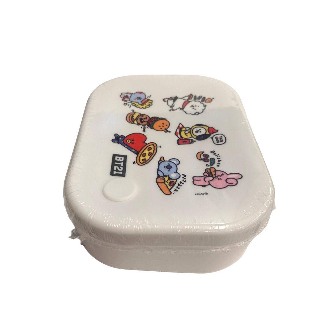 Tupper BT21 Silicona Personajes Completos Line Friends KPop Kawaii 770 ML3