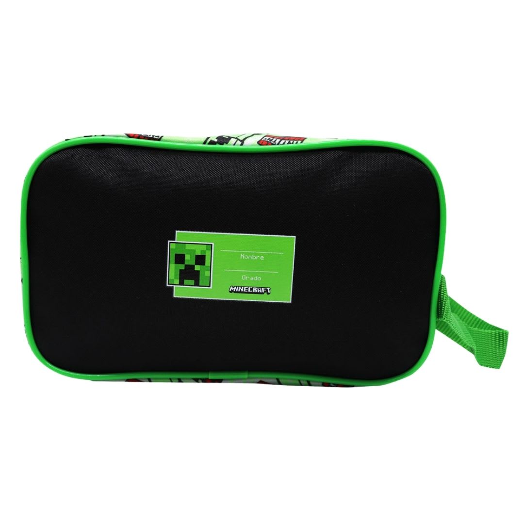 Pack Escolar Mochila Minecraft Creeper Oficio7